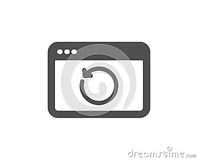 Recovery internet icon. Backup data sign. Restore information. Vector Vector Illustration