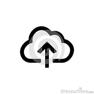 Backup and restore data cloud icon for simple flat style ui design Vector Illustration