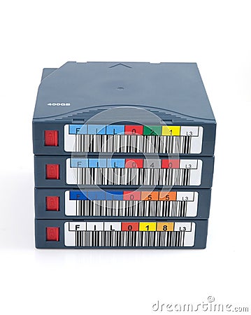 Backup tapes Stock Photo