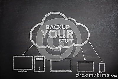 Backup your stuff concept Stock Photo