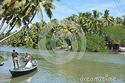 Backwaters Editorial Stock Photo
