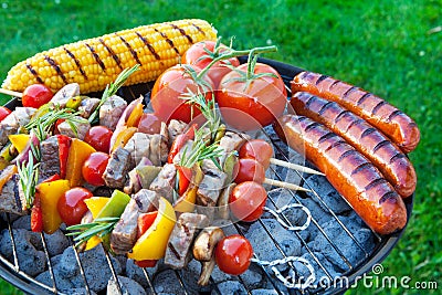Backyard barbecue Stock Photo