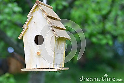 Backyard Birdhouse Stock Photo