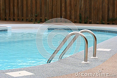 Backyard Pool Stock Photo