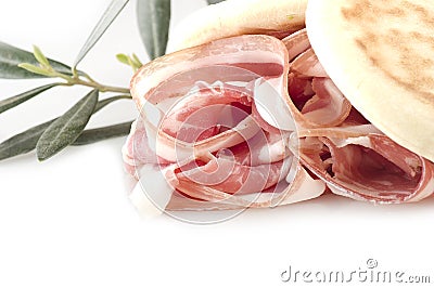 Bacon sliced Stock Photo