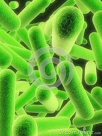 Bacteria Cartoon Illustration