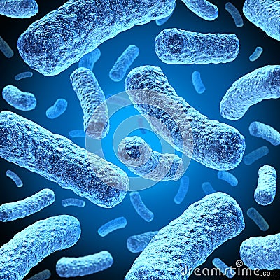 Bacteria Cartoon Illustration
