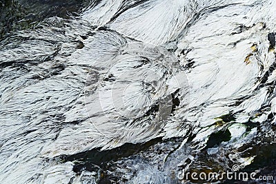 Bacteria Chloroflexus aurantiacus in hot springs at Chae Son National Park in Lampang Province, Thailand Stock Photo