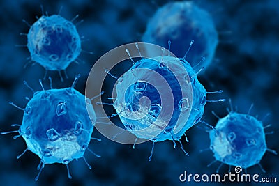 Bacteria 3D render. Stock Photo