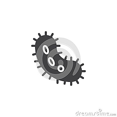 Bacteria vector icon Vector Illustration