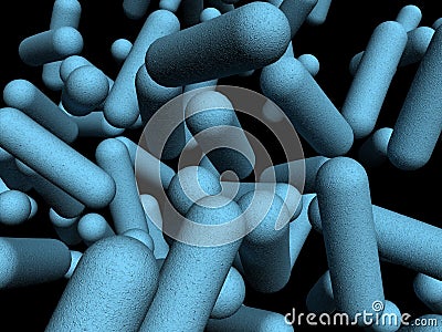 Bacterias Stock Photo