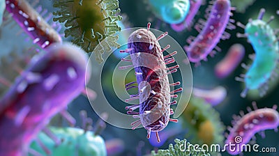 bacterium rod monoculture Escherichia coli Stock Photo