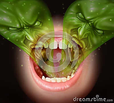 Bad Breath Stock Photo