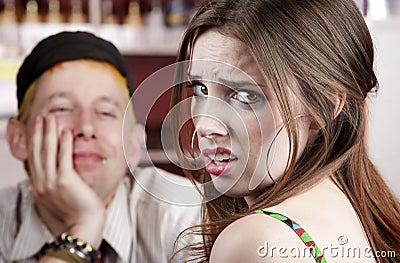 Bad Date Stock Photo