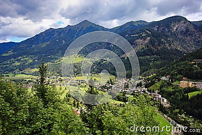 Bad gastein in austria, in the summer Stock Photo