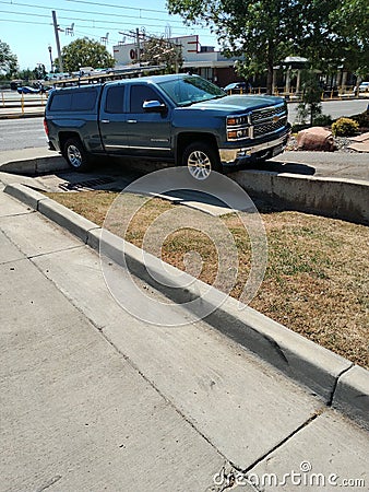 Bad luck truck stuck Editorial Stock Photo