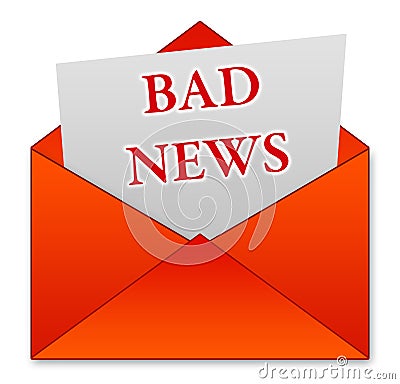 Bad news Stock Photo