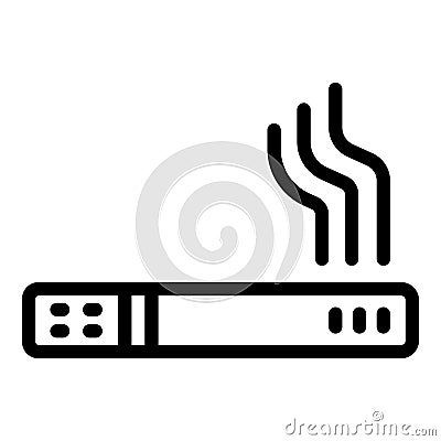 Bad smoke addiction icon outline vector. Nicotine body danger Vector Illustration