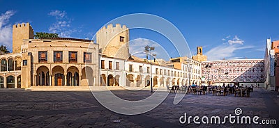 BADAJOZ, SPAIN - Sep 01, 2019: High Square (Plaza Alta) in Badajoz Editorial Stock Photo