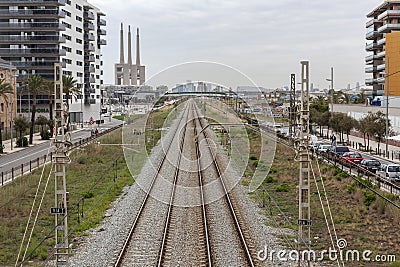 Badalona,Catalonia,Spain. Editorial Stock Photo