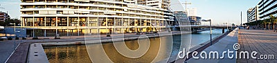 Badalona, Spain-October 28, 2023. Canal of the Gorg of Badalona, Spain Editorial Stock Photo