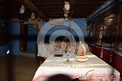 Memorial house Badea Cartan, interior view Editorial Stock Photo