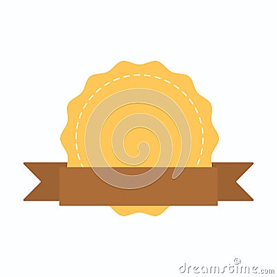 Badge ribbon banner vector illustration Vector Illustration