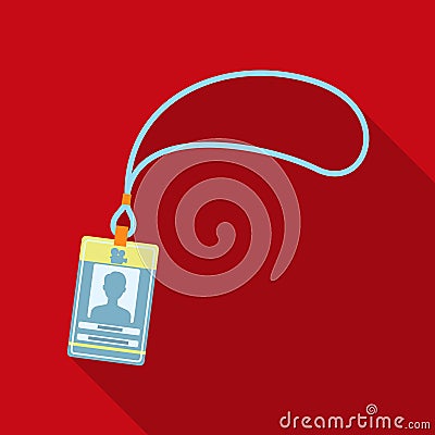 Badge on the tape.Making movie single icon in flat style vector symbol stock illustration web. Vector Illustration