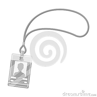 Badge on the tape.Making movie single icon in monochrome style vector symbol stock illustration web. Vector Illustration