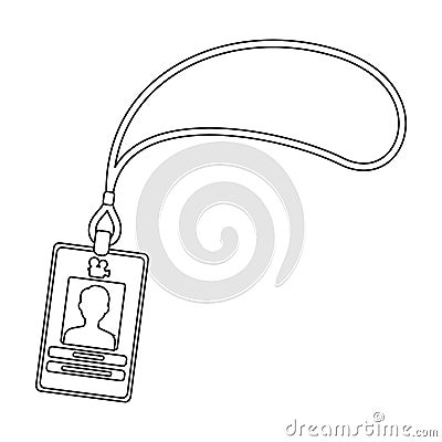 Badge on the tape.Making movie single icon in outline style vector symbol stock illustration web. Vector Illustration