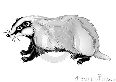 Badger Vector Illustration