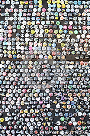 Badges Editorial Stock Photo