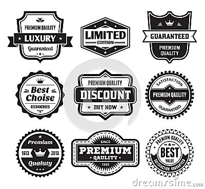 Badges Collection 02 Vector Illustration