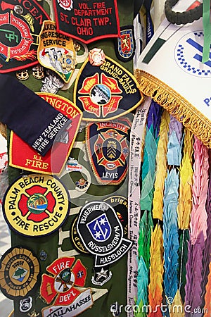 Badges Editorial Stock Photo