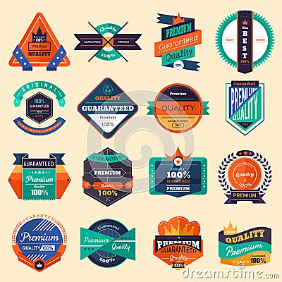 Badges Vector Illustration