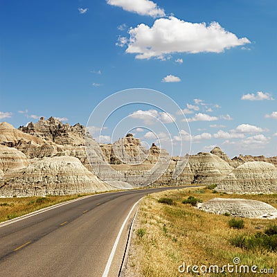 Badlands, North Dakota. Stock Photo