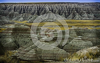 Badlands Rock Formations Stock Photo