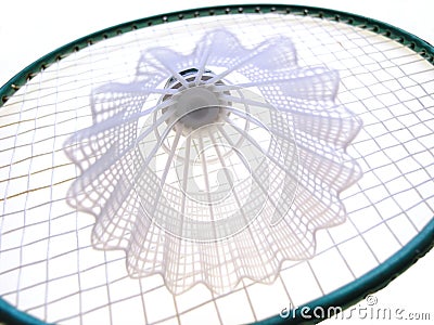 Badminton ball Stock Photo