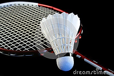Badminton racket Stock Photo