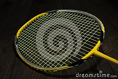 Badminton racket Stock Photo