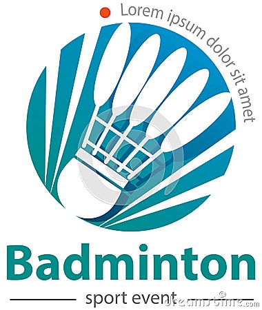 Badminton sport event Vector Illustration