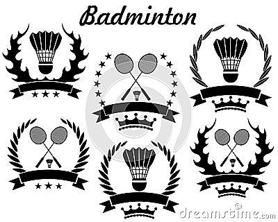 Badminton Vector Illustration