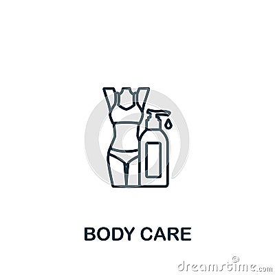 Bady Care icon. Monochrome simple Detox Diet icon for templates, web design and infographics Vector Illustration
