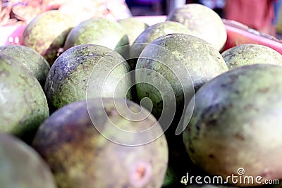 Bael or Bengal Quince fruit. Stock Photo