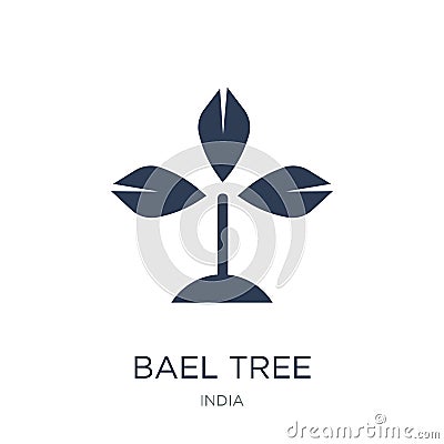 Bael tree icon. Trendy flat vector Bael tree icon on white background from india collection Vector Illustration