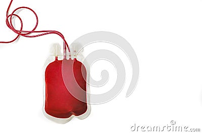 bag of blood Stock Photo