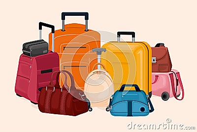 Bag Luggage Vector Illustration Vector Illustration