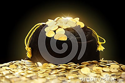 Bag of money. Stock Photo