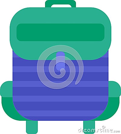 Bag pupil school accessory for stationery vector Vector Illustration