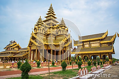 Bagan Golden Palace in Old Bagan Stock Photo